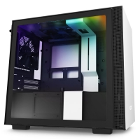 Overclockers Nzxt NZXT H210i Mini-ITX RGB Gaming Case - White Tempered Glass