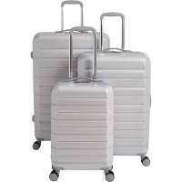 Wilko  Wilko Hard Shell Silver Suitcase Bundle