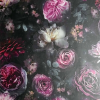 Wilko  Arthouse Dark Magic Floral Glitter Wallpaper Multi