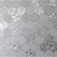 Wilko  Arthouse Wallpaper Foil Honeycomb Silver