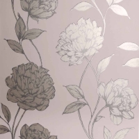 Wilko  Arthouse Opera Pretty Floral Metallic Blush Wallpaper