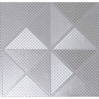 Wilko  Arthouse Geo Diamond Foil Silver Wallpaper