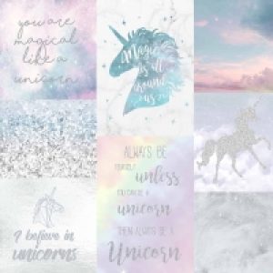 Wilko  Arthouse Believe in Unicorns Glitter Metallic Wallpaper