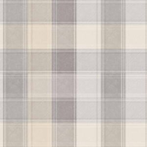 Wilko  Arthouse Country Check Wallpaper Grey