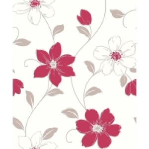 Wilko  Arthouse Anouska Red Wallpaper 871104