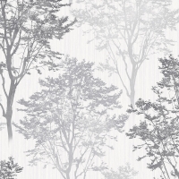 Wilko  Arthouse Wildwood Grey Mono Wallpaper