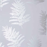 Wilko  Arthouse Opera Fern Trees Silver Metallic Wallpaper
