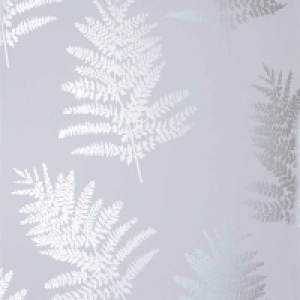 Wilko  Arthouse Opera Fern Trees Silver Metallic Wallpaper