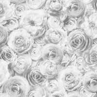 Wilko  Arthouse Wild Rose Silver Wallpaper