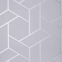 Wilko  Arthouse Parquet Geometrical Silver Wallpaper