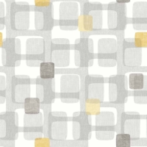 Wilko  Arthouse Retro Block Ochre Wallpaper