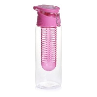 Wilko  Wilko 700ml Pink Fruit Infuser Water Bottle