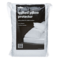 Wilko  Wilko Quilted Non-Allergenic Pillow Protector 2 pack