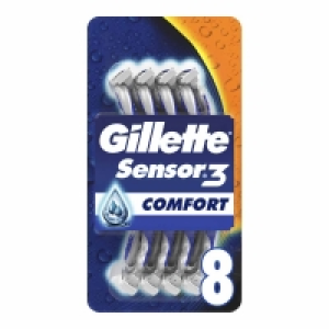 Gillette Sensor 3 Sensitive Disposable Mens Razor 8 pack £5.00
