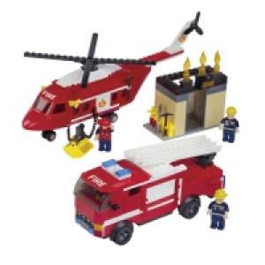Wilko  Wilko Blox Fire Rescue Large Set