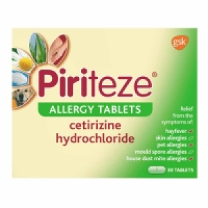 Wilko  Piriteze Allergy Tablets 30 Pack