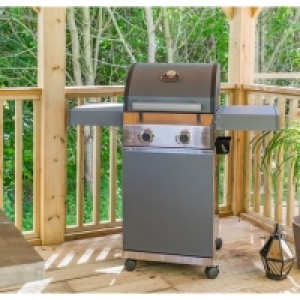 Grillstream Stainless Steel Classic 2 Burner BBQ Hybrid Gas/ £249.00