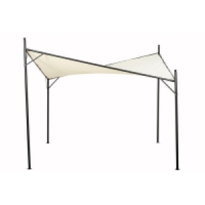 QDStores  3 x 3M Carney Surfing Beige Sail Garden Gazebo