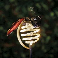 QDStores  Bright Garden Solar Powered Ladybird Stake Light