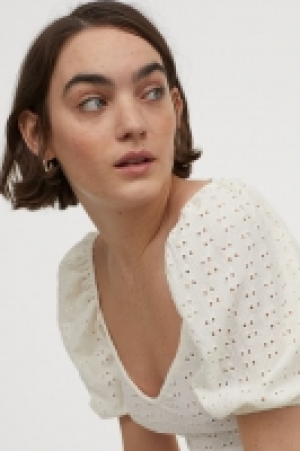 Puff-sleeved jersey top £6.00