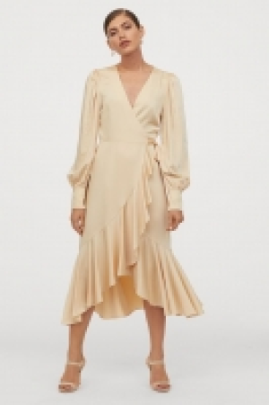Satin wrap dress £20.00