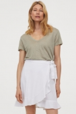 Linen-blend wrap skirt £15.00