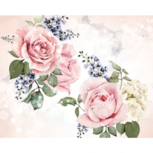 Wickes  ohpopsi Roses And Sparkles Wall Mural - XL 3.5m (W) x 2.8m (