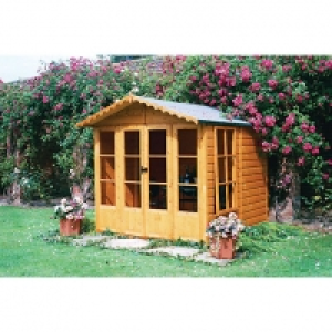 Wickes  Shire 7 x 7 ft Kensington Double Door Summer House with Open
