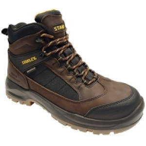 Wickes  Stanley Yukon Waterproof Safety Boot - Brown Size 9