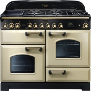 Rangemaster Classic Deluxe 110cm Dual Fuel Range Cooker - Cr £2,399.00