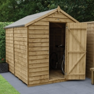 Forest Garden 8 x 6 ft Apex Overlap Pressure Treated Windowl £460.00