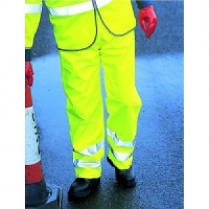 Wickes Class 1 High Visibility Trousers Yellow Large £13.00