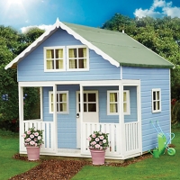 Wickes  Shire 8 x 9 ft Lodge & Bunk Large Wooden Playhouse with Vera