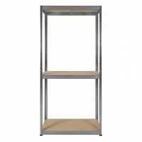 Wickes  Rb Boss Galvanised Shelf Kit 3 Wood Shelves - 1800 x 900 x 3
