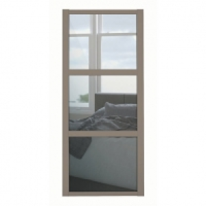 Spacepro 3 Panel Shaker Stone Grey Frame Mirror Door - 610mm £140.00