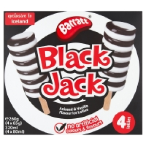 Barratt Black Jack Aniseed & Vanilla Flavour Ice Lollies 4 x £2.00