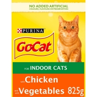 Wilko  Go-Cat Chicken and Garden Greens Dry Cat Food for Indoor Cat