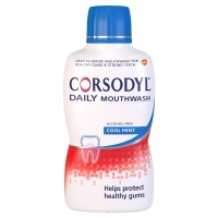 Wilko  Corsodyl Daily Cool Mint Mouthwash 500ml