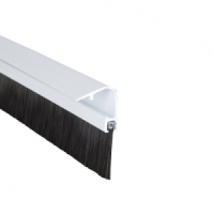 Wickes Concealed Fixing Door Brush Draught Excluder White -  £10.25