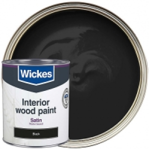 Wickes Quick Dry Satinwood Black 750ml