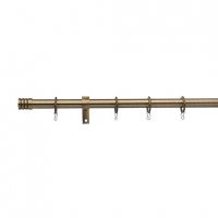 Wickes  Universal Extendable Curtain Pole with Stud Finials - Antiqu