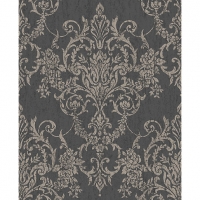 Wickes  Superfresco Easy Victorian Damask Black Decorative Wallpaper