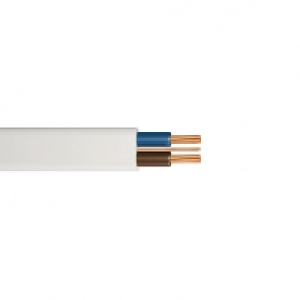 Time Twin & Earth Low Smoke Zero Halogen Cable - White 1.5mm