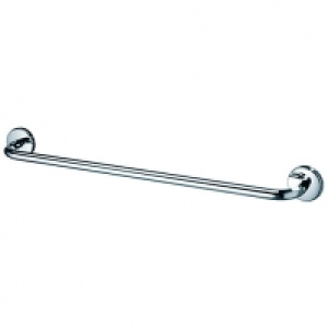 Wickes  Wickes Boston Single Towel Rail - Chrome 680mm