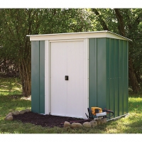 Wickes  Rowlinson 6 x 4 ft Double Door Metal Pent Shed without Floor