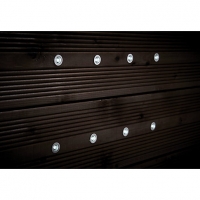 Wickes  Wickes Daylight White LED Deck Lights 15mm 8 Pack