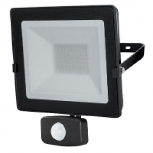 Wickes  Luceco Eco Floodlight PIR IP54 Black 1600 Lumens 20W