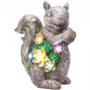 Lifestyle Solar LED Squirrel Statue