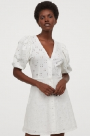 Puff-sleeved cotton dress £10.00