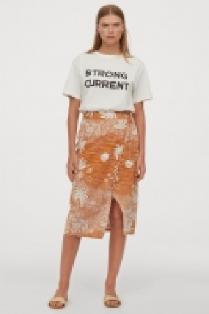 Linen-blend wrap skirt £10.00